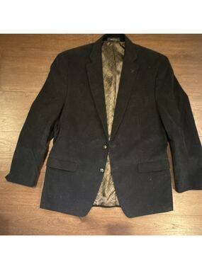 Chaps Blazer Single-Breasted Two-Button Elbow Patches‎